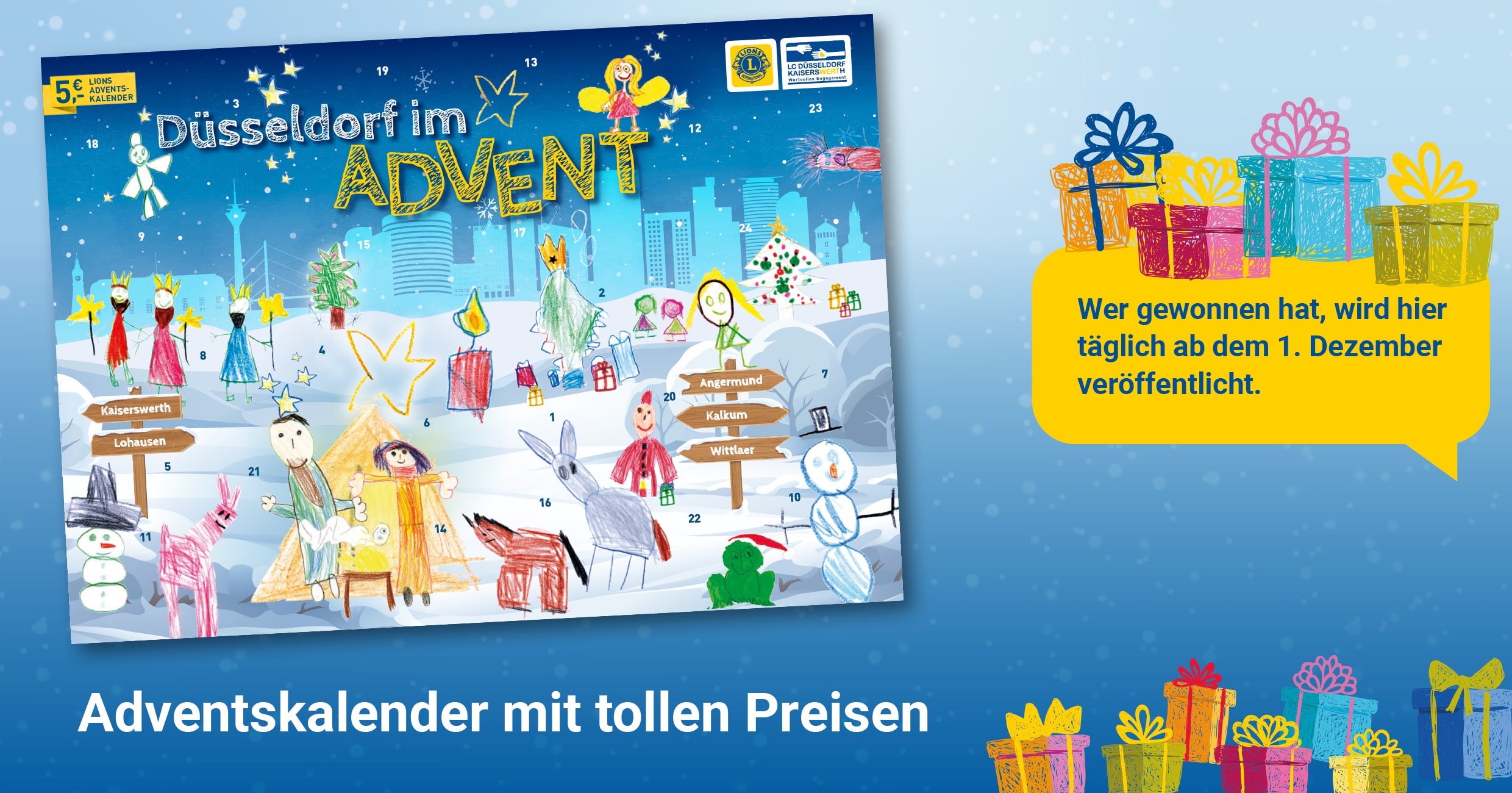 Adventskalender mit tollen Preisen