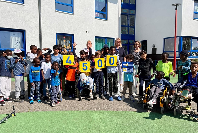 4.500€ Spende für Friedensdorf International e.V. 